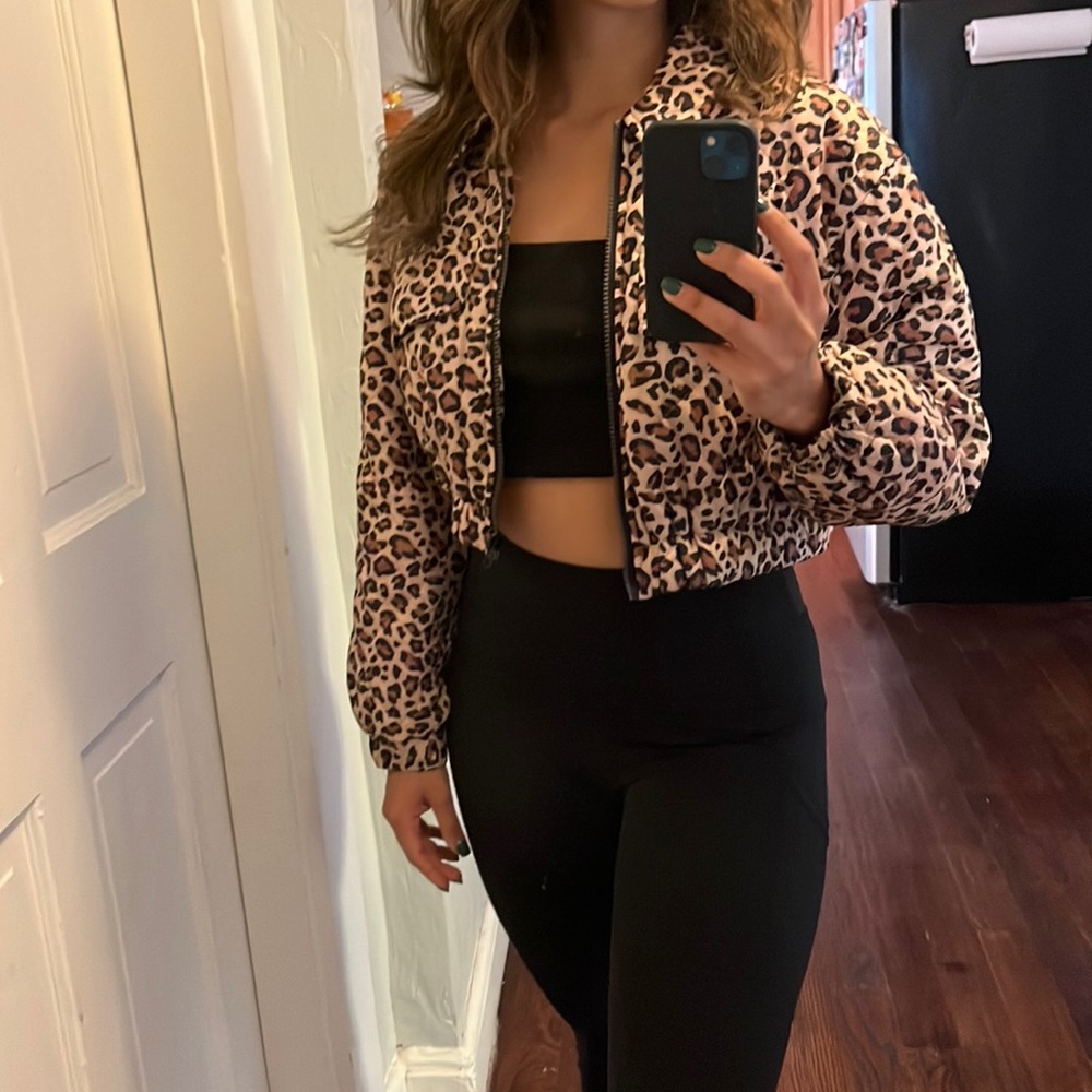 zara crop puffer